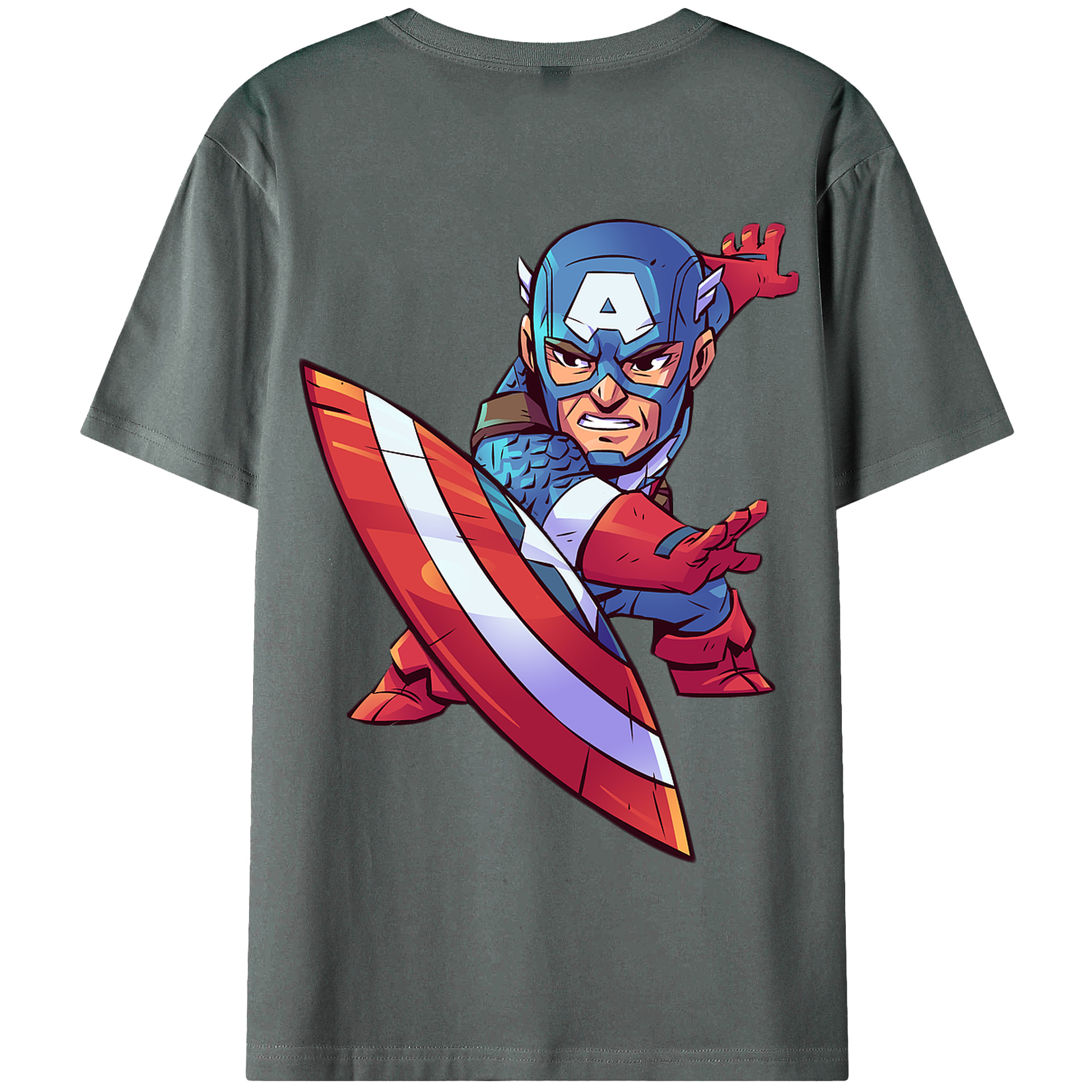 （画像用） アベンジャーズ The Avengers 綿100％半袖Tシャツ（背面プリント）